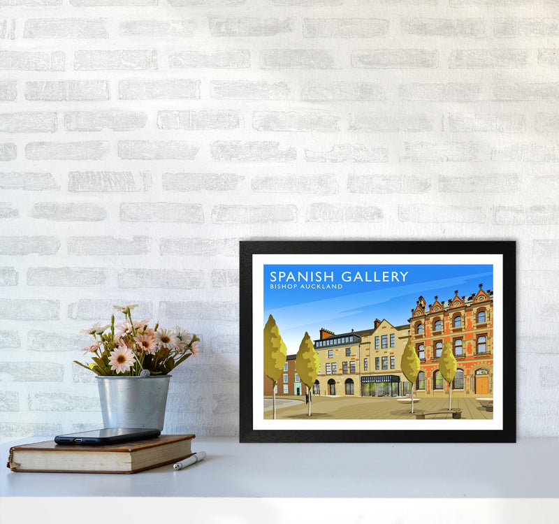 Spanish Gallery Travel Art Print by Richard O'Neill A3 White Frame