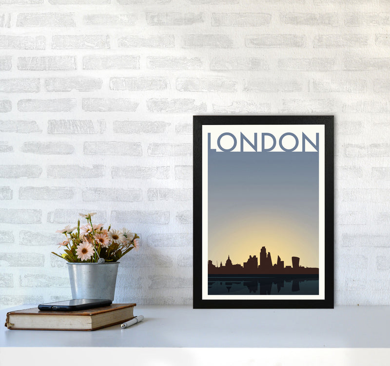 London 4 (Day) Travel Art Print by Richard O'Neill A3 White Frame