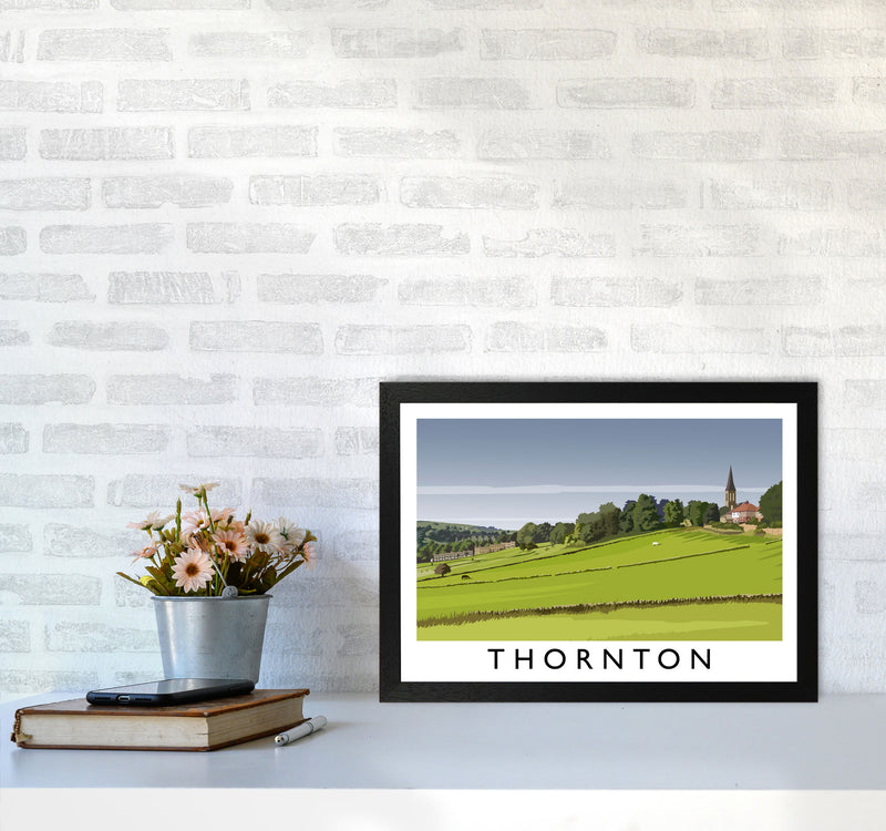 Thornton Travel Art Print by Richard O'Neill A3 White Frame