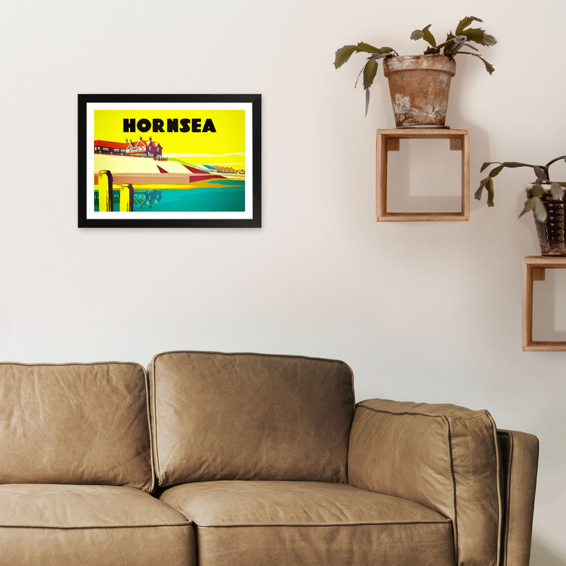 Hornsea 2 Travel Art Print by Richard O'Neill A3 White Frame