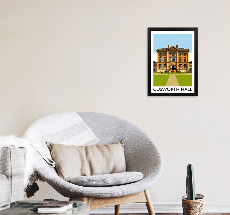 Cusworth Hall Framed Digital Art Print by Richard O'Neill A3 White Frame