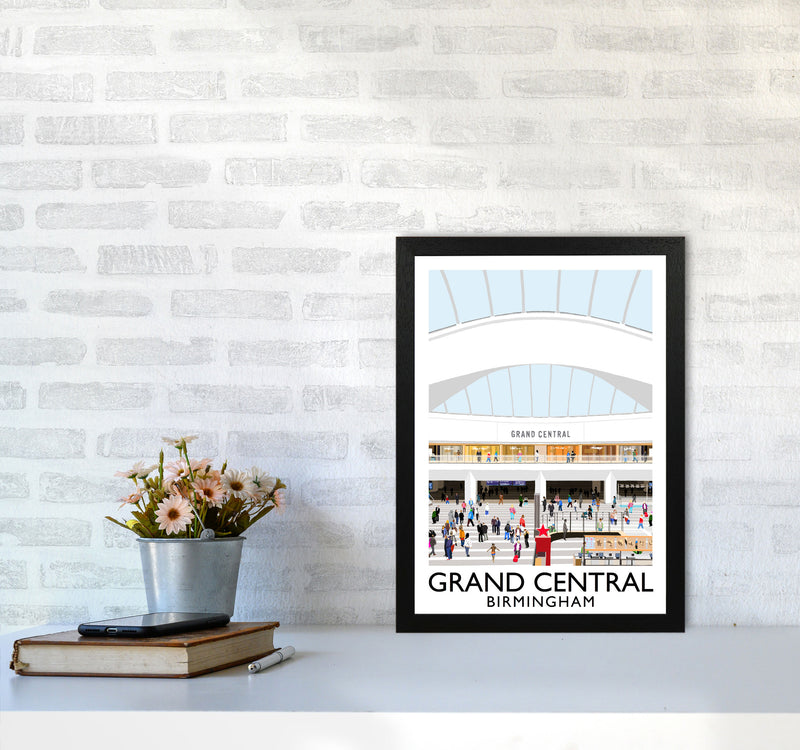 Grand Central Birmingham by Richard O'Neill A3 White Frame