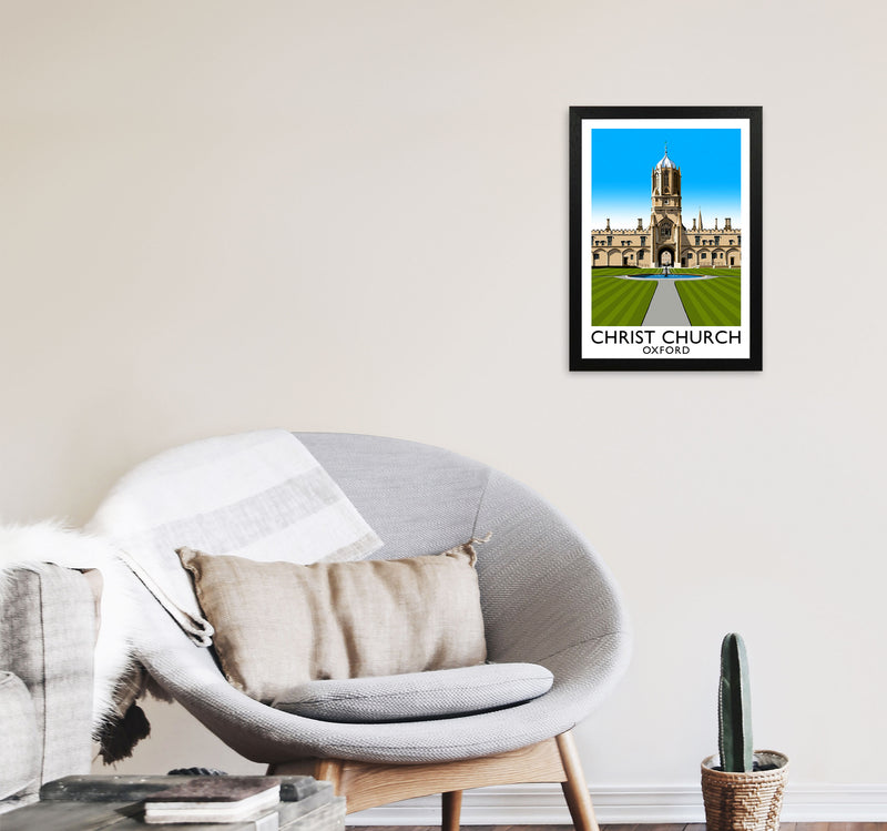 Christ Church Oxford by Richard O'Neill A3 White Frame