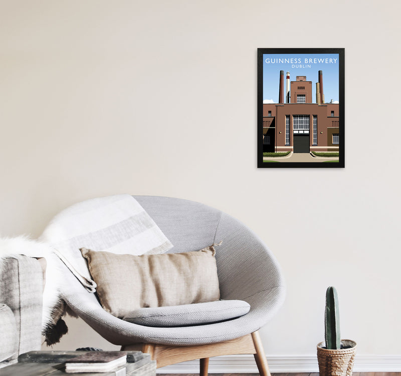 Guinness Brewery by Richard O'Neill A3 White Frame