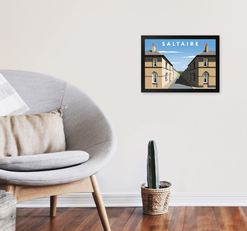 Saltaire by Richard O'Neill A3 White Frame