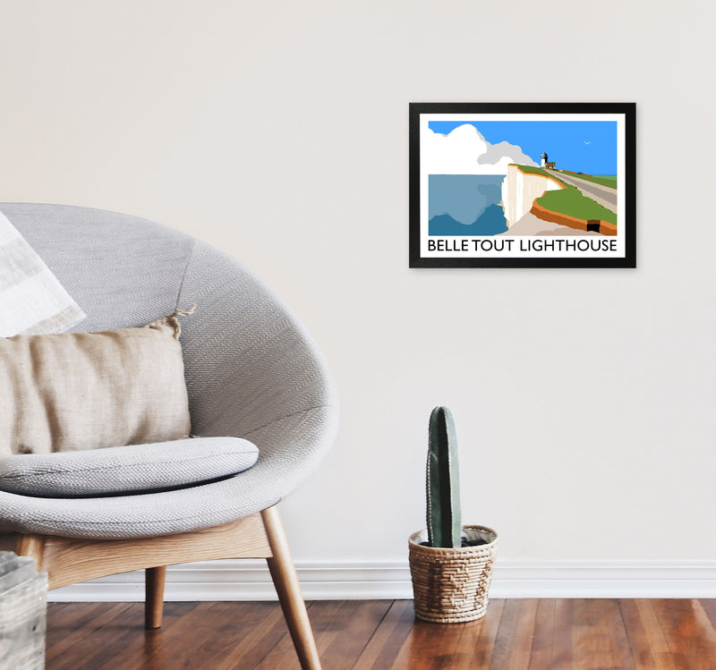 Belle Tout Lighthouse by Richard O'Neill A3 White Frame