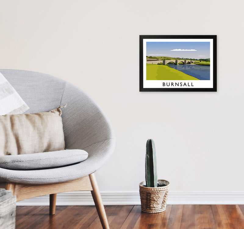 Burnsall by Richard O'Neill A3 White Frame