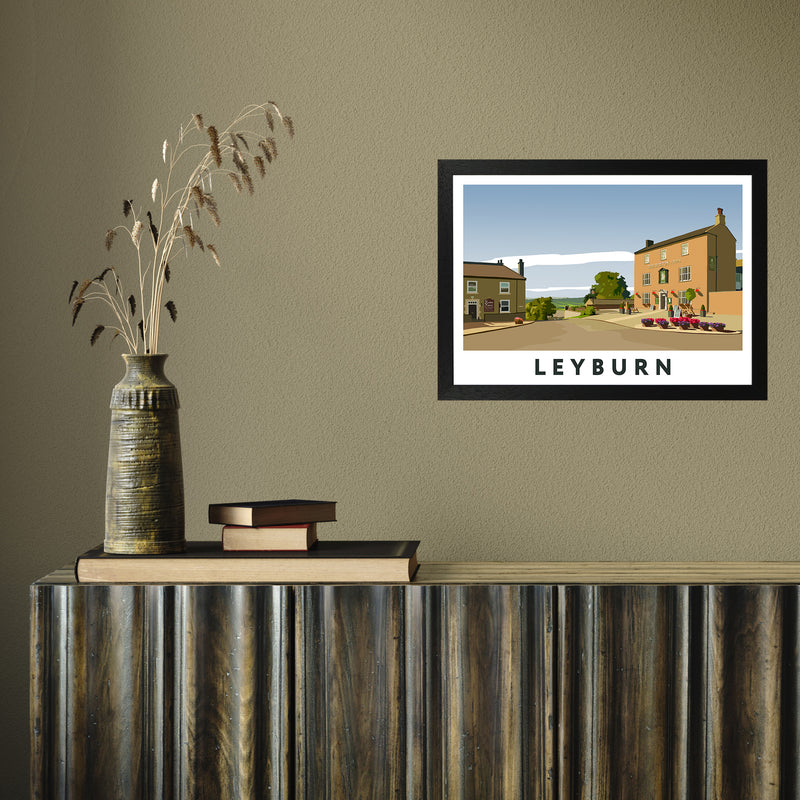 Leyburn 4 by Richard O'Neill A3 Black Frame
