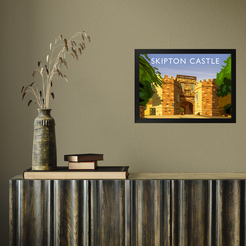 Skipton Castle by Richard O'Neill A3 Black Frame