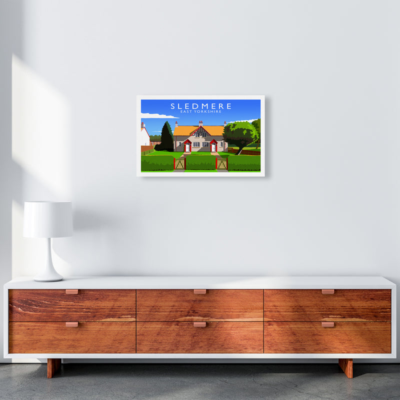 Sledmere Travel Art Print by Richard O'Neill A3 Canvas