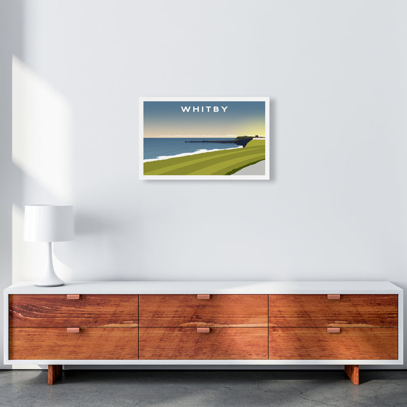 Whitby 5 Travel Art Print by Richard O'Neill A3 Canvas
