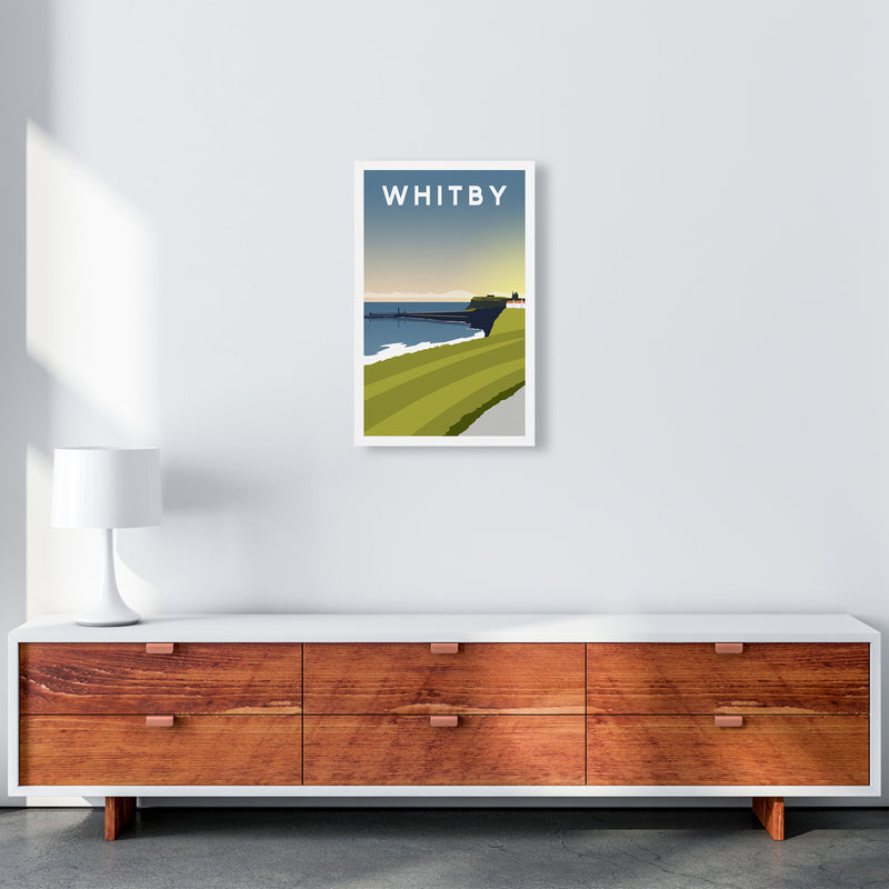 Whitby 5 portrait Travel Art Print by Richard O'Neill A3 Canvas