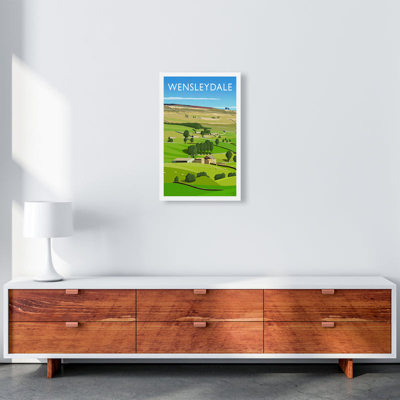 Wensleydale 3 portrait Travel Art Print by Richard O'Neill A3 Canvas