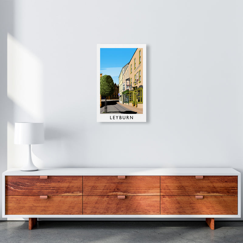 Leyburn 3 portrait Travel Art Print by Richard O'Neill A3 Canvas