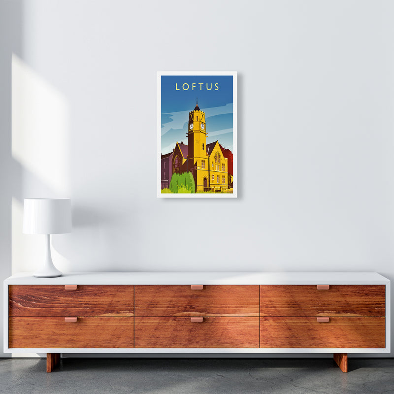 Loftus 2 Portrait Travel Art Print by Richard O'Neill A3 Canvas