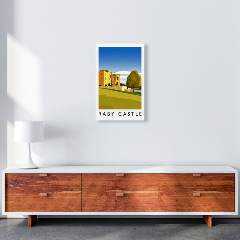 Raby Castle 2 Portrait Travel Art Print by Richard O'Neill A3 Canvas