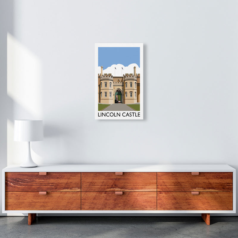 Lincoln Castle Framed Digital Art Print by Richard O'Neill A3 Canvas