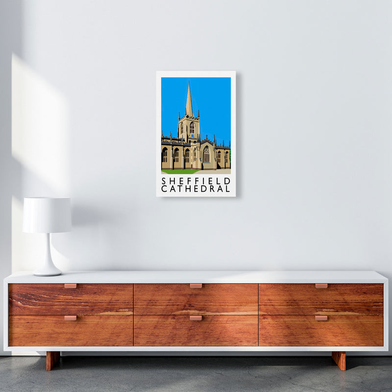 Sheffield Cathedral Art Print by Richard O'Neill A3 Canvas