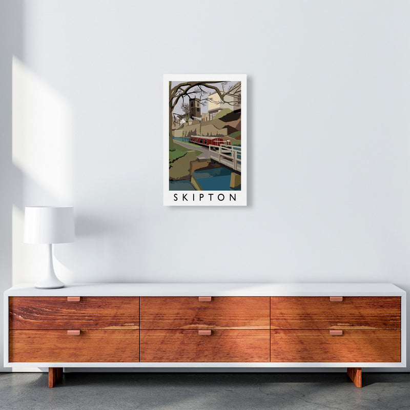Skipton by Richard O'Neill Yorkshire Art Print, Vintage Travel Poster A3 Canvas