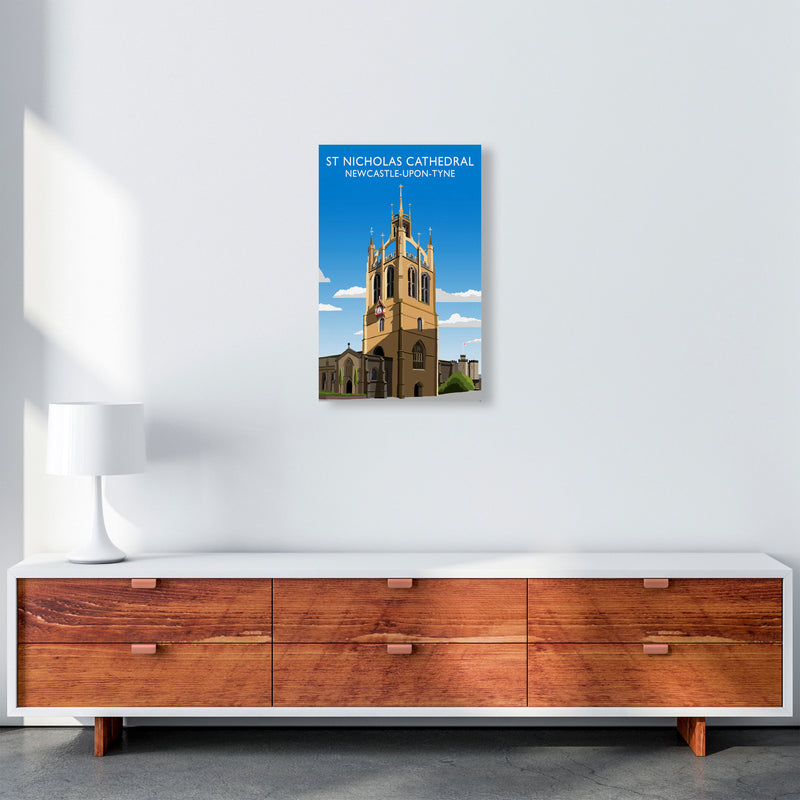 St Nicholas Cathedral Newcastle-Upon-Tyne, Art Print by Richard O'Neill A3 Canvas