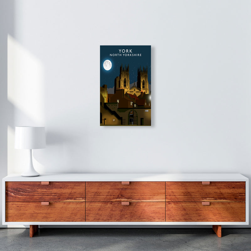 York by Richard O'Neill Yorkshire Art Print, Vintage Travel Poster A3 Canvas