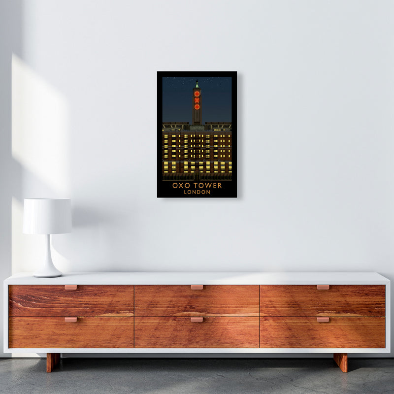 Oxo Tower by Richard O'Neill A3 Canvas