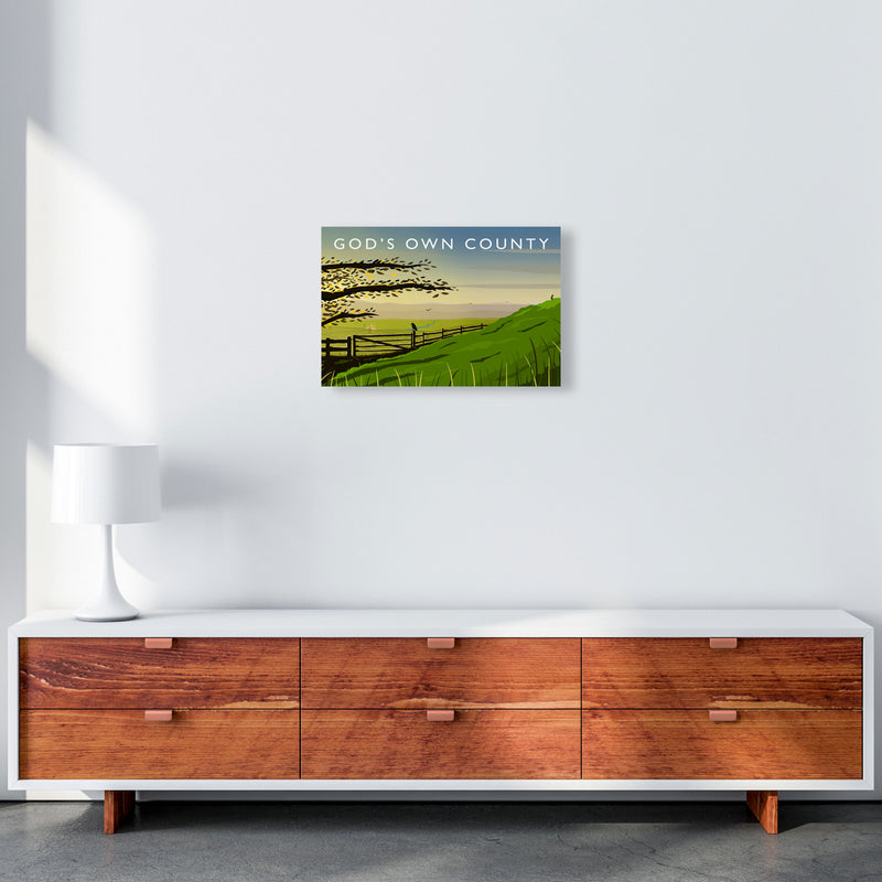 Gods Own County (Landscape) Yorkshire Art Print Poster by Richard O'Neill A3 Canvas