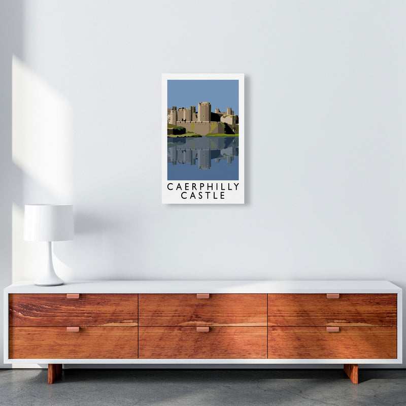 Caerphilly Castle Portrait by Richard O'Neill A3 Canvas