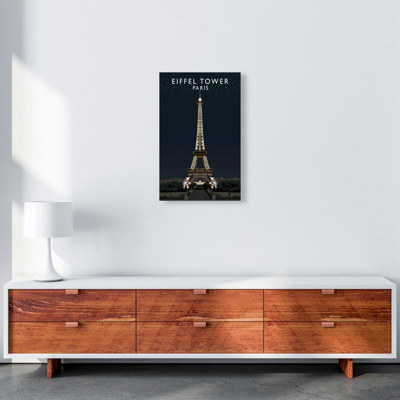 Eiffel Tower Night by Richard O'Neill A3 Canvas
