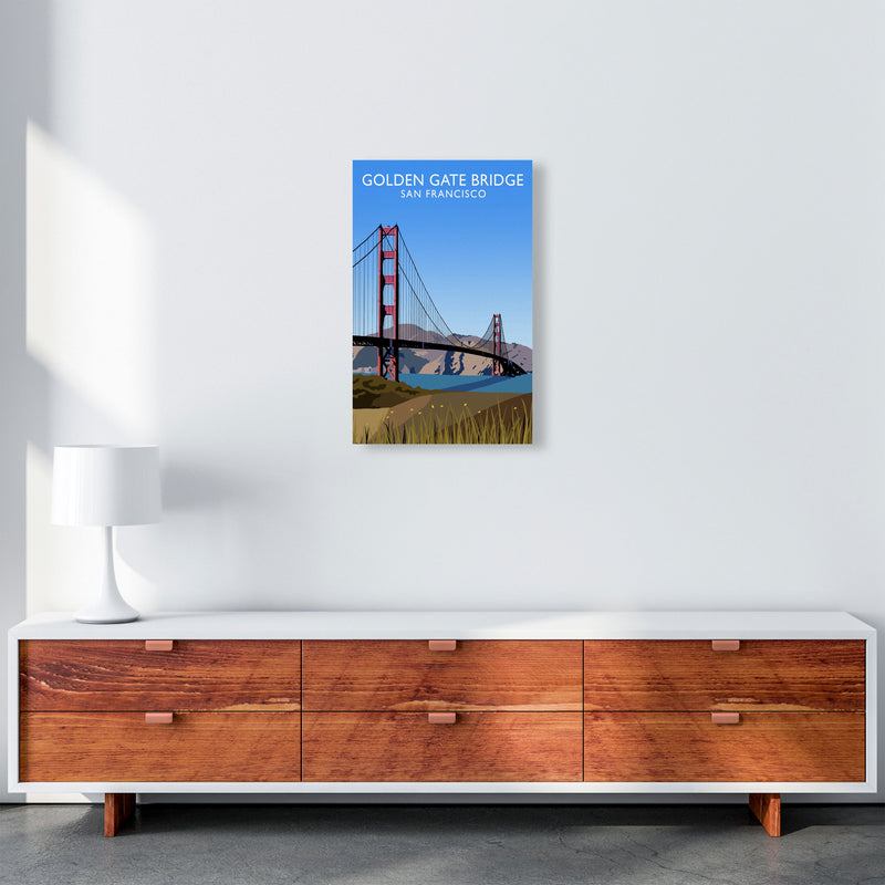 Golden Gate Bridge Portrait by Richard O'Neill A3 Canvas