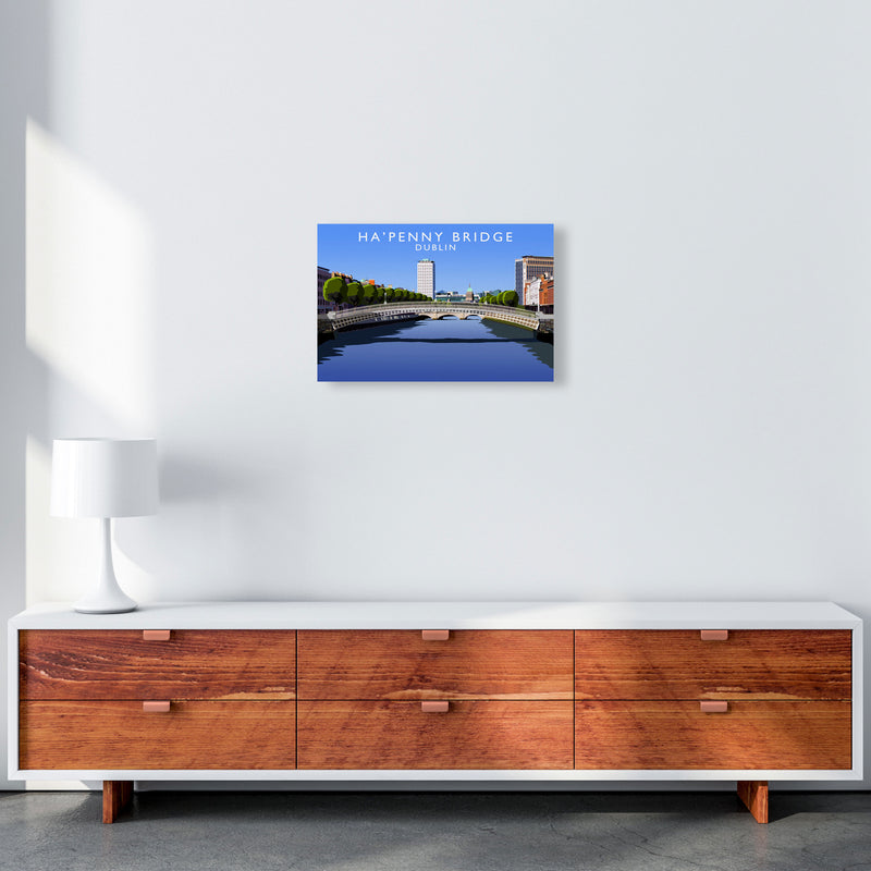 Ha' Penny Bridge by Richard O'Neill A3 Canvas
