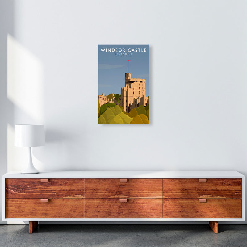 Windsor Castle Berkshire Travel Art Print by Richard O'Neill A3 Canvas