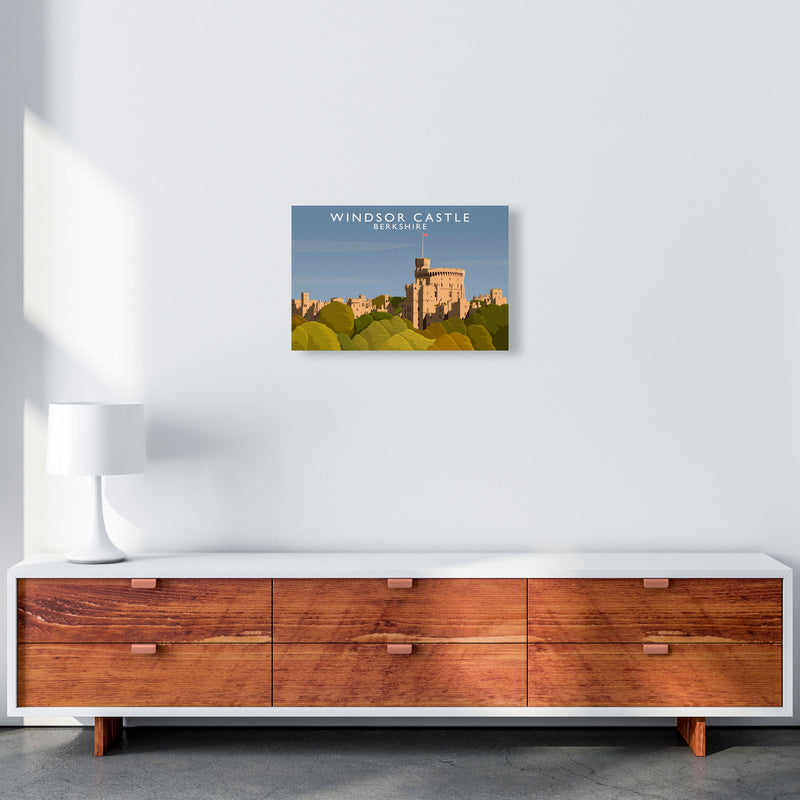 Windsor Castle Berkshire Travel Art Print by Richard O'Neill A3 Canvas