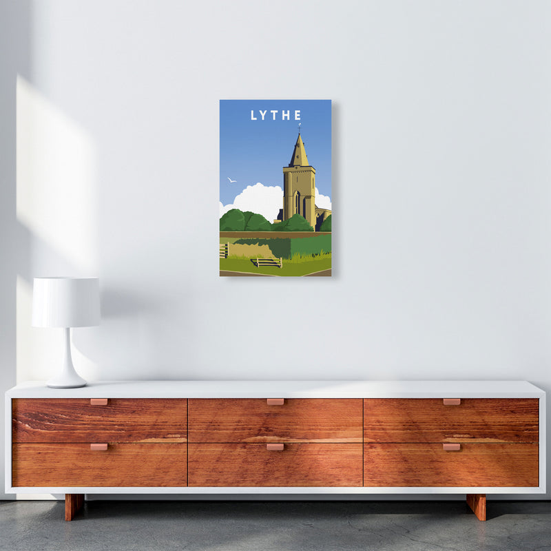 Lythe Travel Art Print by Richard O'Neill, Framed Wall Art A3 Canvas