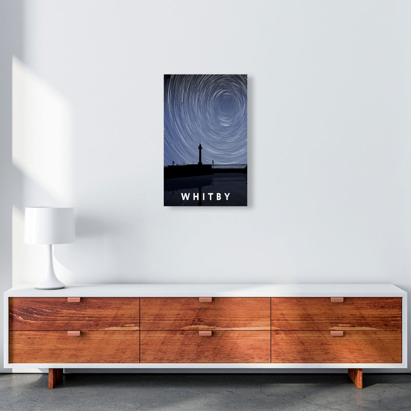 Whitby Digital Art Print by Richard O'Neill, Framed Wall Art A3 Canvas