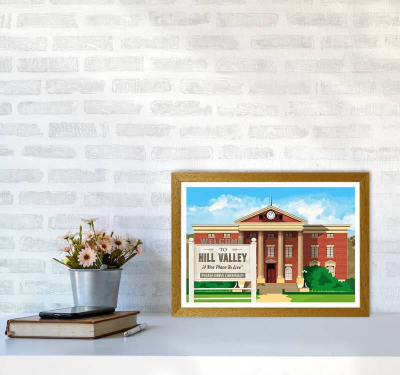 Hill Valley 1955 Revised Art Print by Richard O'Neill A3 Print Only