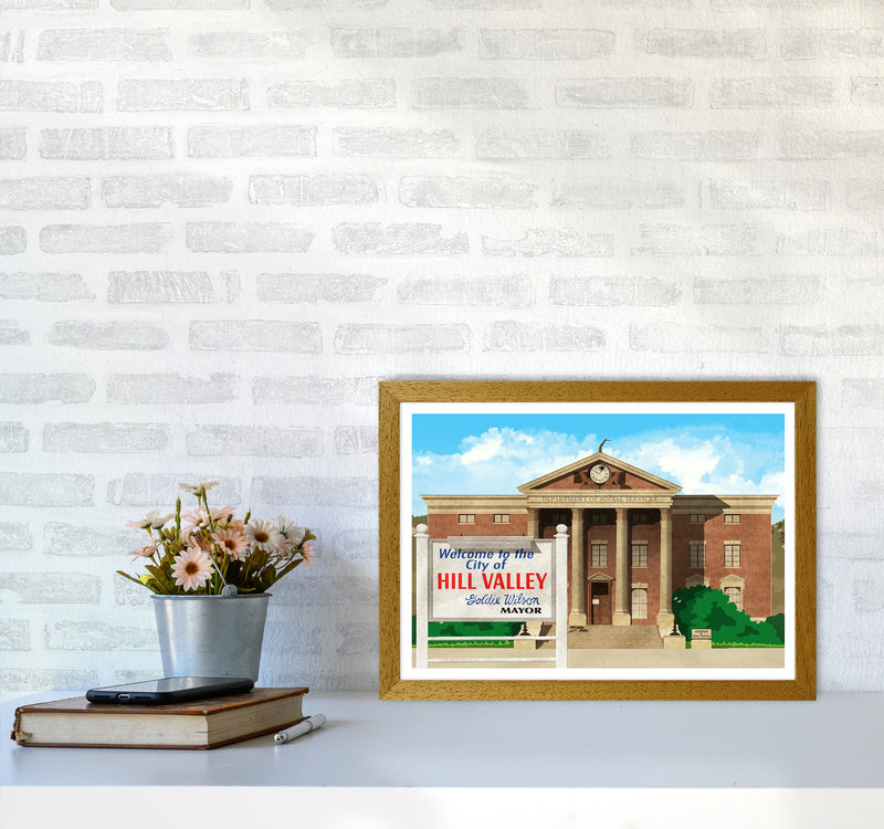 Hill Valley 1985 Revised Art Print by Richard O'Neill A3 Print Only