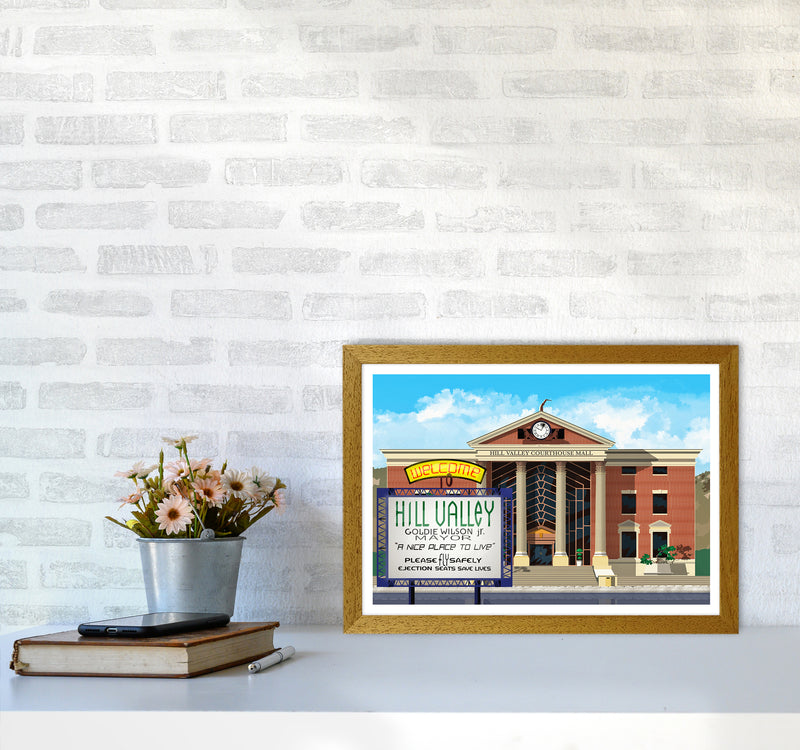 Hill Valley 2015 Revised Art Print by Richard O'Neill A3 Print Only
