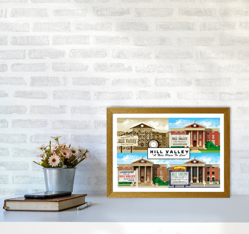 Hill Valley - A Nice Place To Live Art Print by Richard O'Neill A3 Print Only