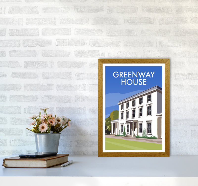 Greenway House Portrait Art Print by Richard O'Neill A3 Print Only