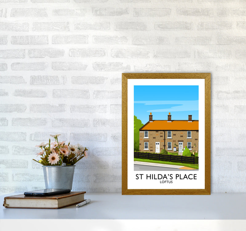 St Hilda's Place Portrait Art Print by Richard O'Neill A3 Print Only