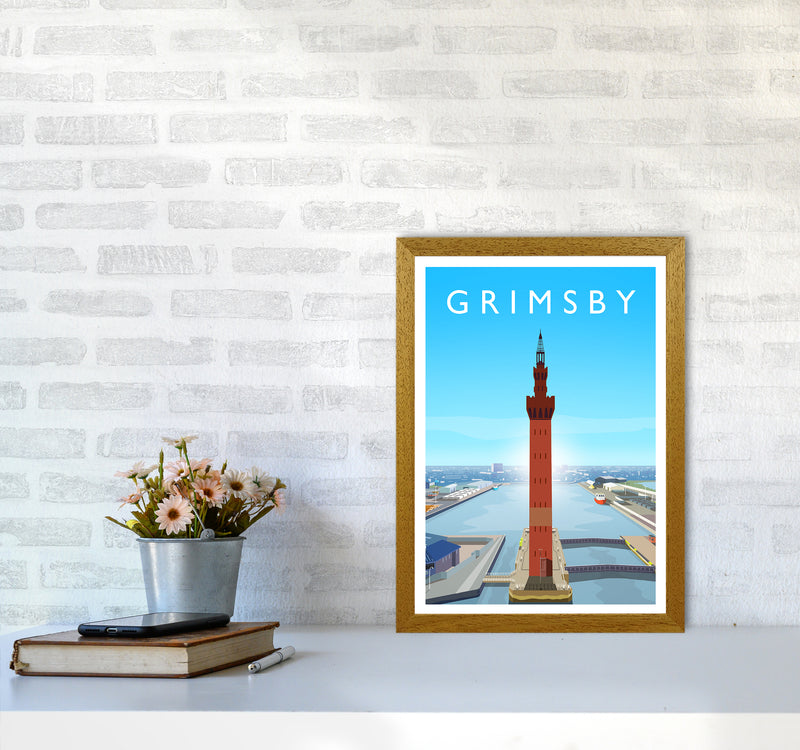 Grimsby Portrait Art Print by Richard O'Neill A3 Print Only