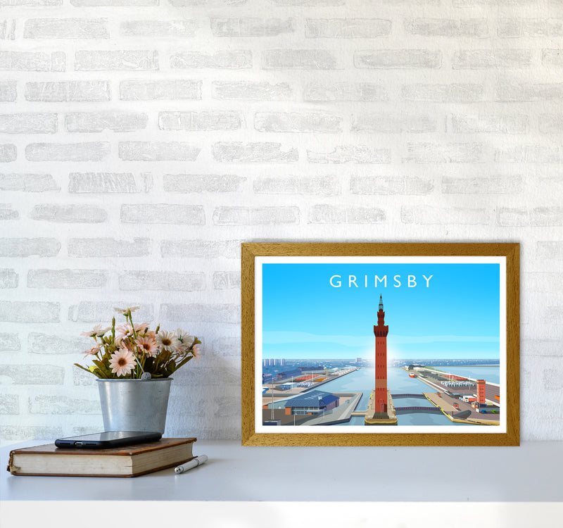 Grimsby Art Print by Richard O'Neill A3 Print Only