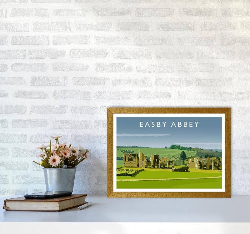 Easby Abbey Art Print by Richard O'Neill A3 Print Only