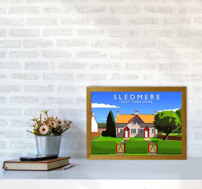 Sledmere Travel Art Print by Richard O'Neill A3 Print Only