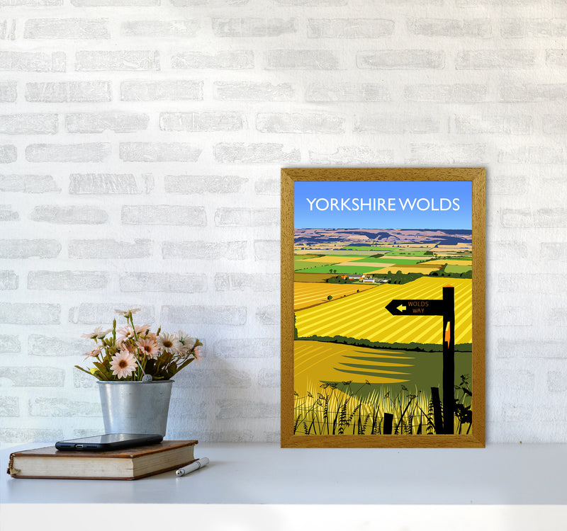 Yorkshire Wolds portrait Travel Art Print by Richard O'Neill A3 Print Only