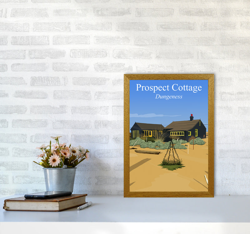 Prospect Cottage portrait Travel Art Print by Richard O'Neill A3 Print Only