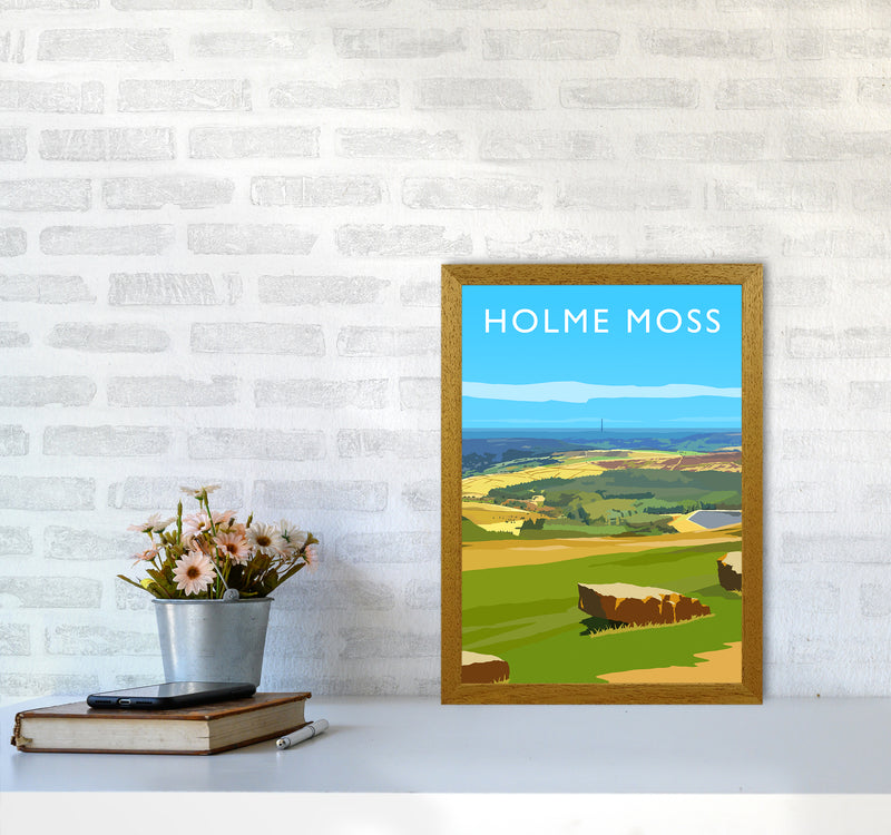 Holme Moss portrait Travel Art Print by Richard O'Neill A3 Print Only