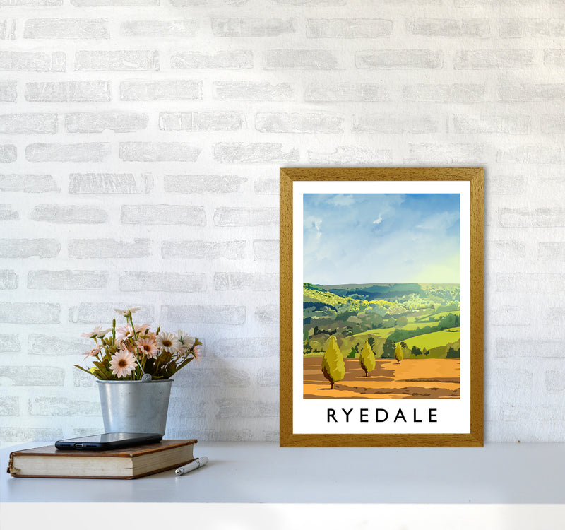 Ryedale portrait Travel Art Print by Richard O'Neill A3 Print Only
