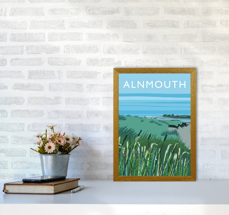 Alnmouth portrait Travel Art Print by Richard O'Neill A3 Print Only